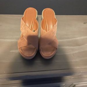 Tory Burch suede wedges